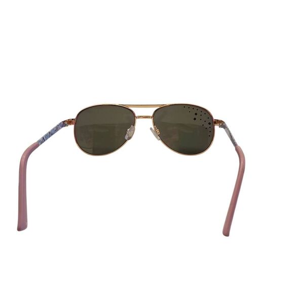 Girls Unicorn Rose Gold Rhinestone Aviator Sunglasses with Furry Sparkly Case - Picture 8 of 13